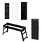 Gardenised Portable Charcoal Grill Foldable Stainless Steel BBQ for Camping Backyard Tailgating Hiking Picnic Travel Beach Parties Garden Gatherings Poolside Cooking Skewers & Outdoor Barbecues